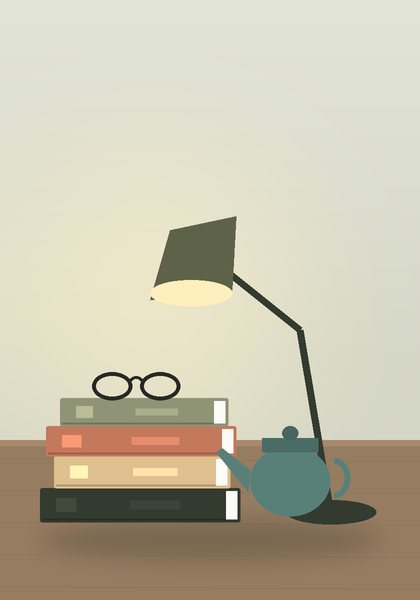 كتابٌ مفتوح على مفرشٍ زيتونيّ