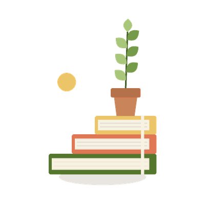 رسمٌ لكتب تصنيف تنمية ذاتيّة